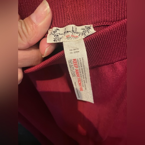 Free People Staycation Set, Size Large, Color: Wine/Maroon - Picture 4 of 8